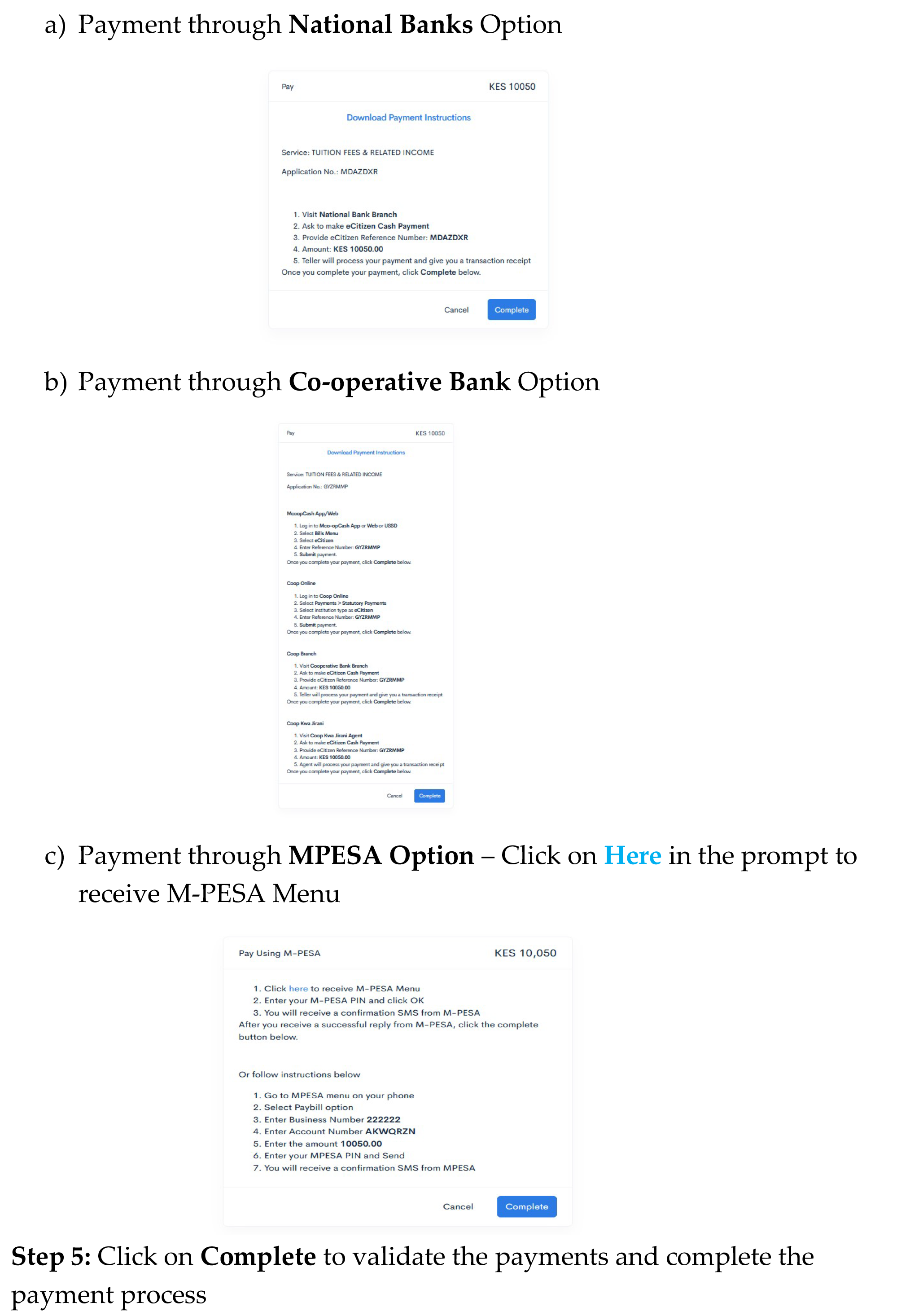 Guideline on Fees Payment through E Citizen 3